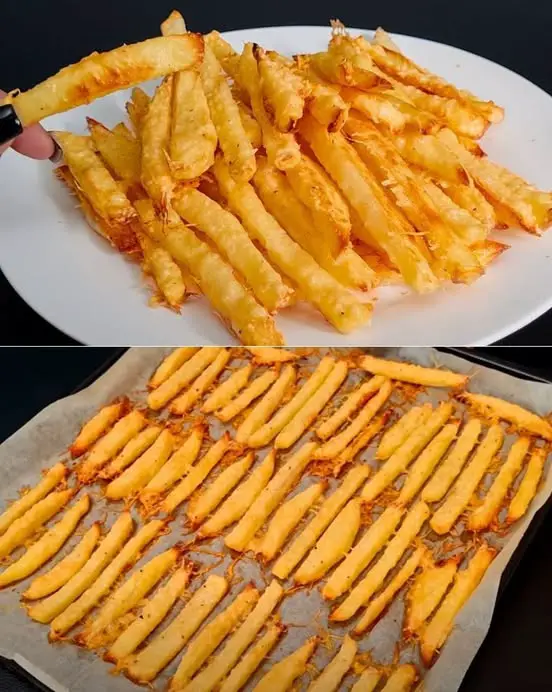 Baked Parmesan Potato Fries: Crispy, Cheesy Perfection ✨