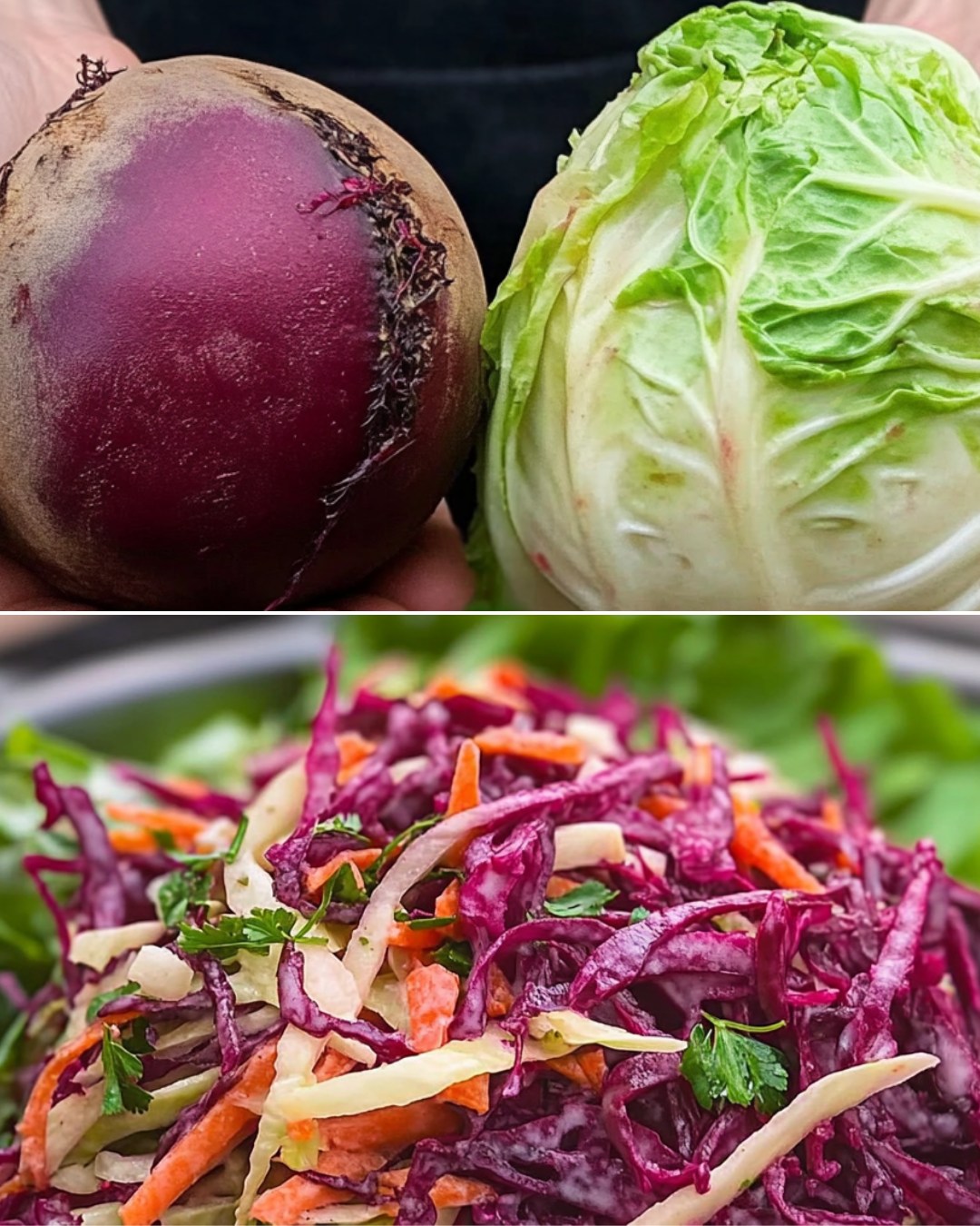 Vibrant Beetroot, Carrot, and Cabbage Salad