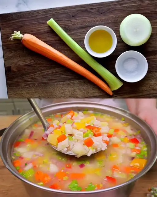 Fragrant Vegetable Soup with Roasted Fennel and Rice