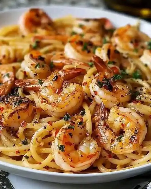 Garlic Shrimp Pasta