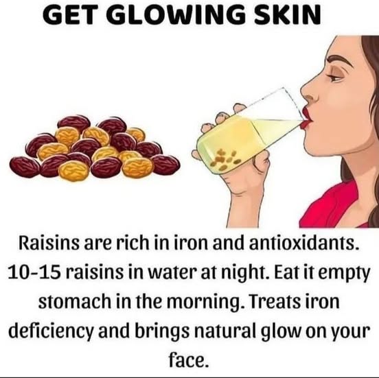 The magical raisin recipe for glowing and healthy skin