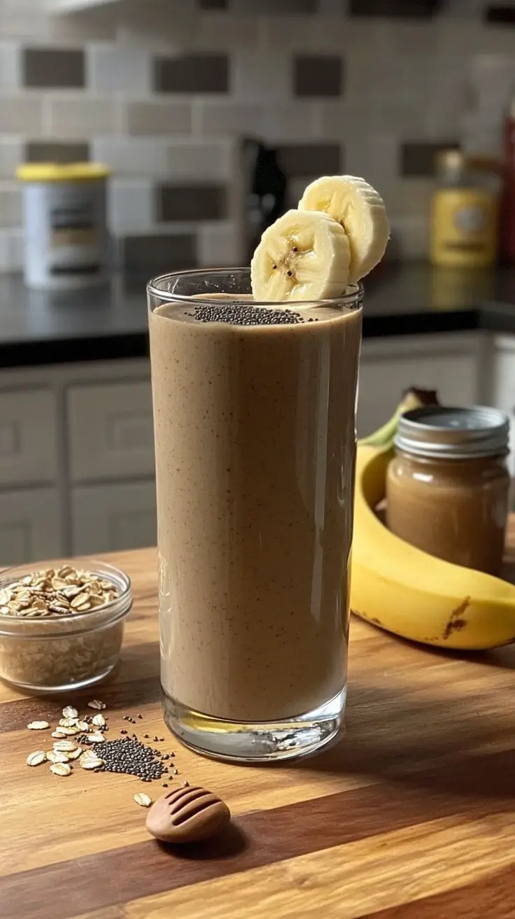 Peanut Butter Banana Protein Smoothie