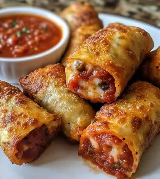 Air Fryer Pizza Egg Rolls