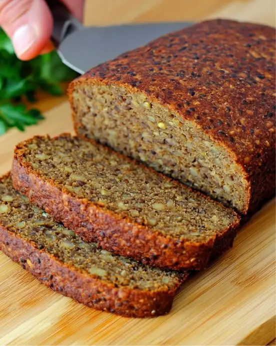 Lentil Bread with Marinated Tomatoes