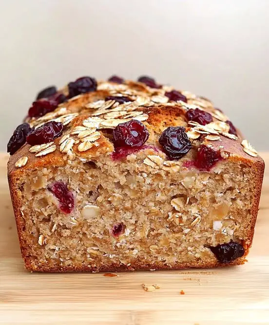 Wholesome Banana Cherry Oatmeal Bread: A Breakfast Delight