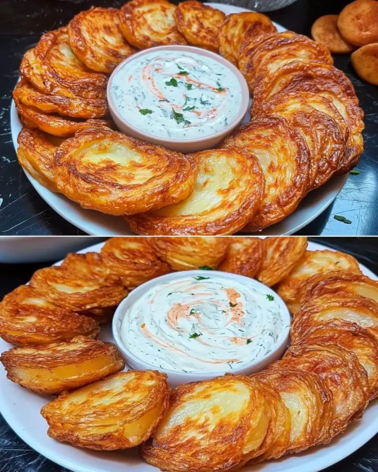 Crispy Beef and Potato Puff Pastry Piroshki with Garlic Dip