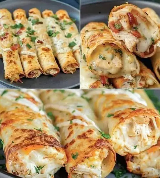 Cheesy Chicken Bacon Taquitos Recipe