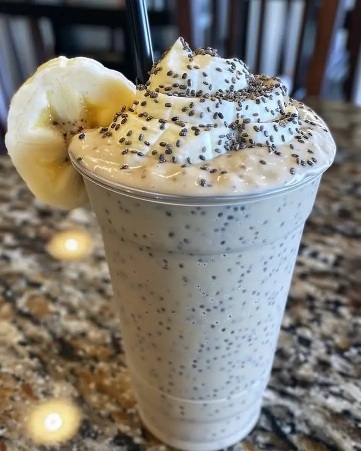 COCONUT BANANA CHIA SEED SMOOTHIE