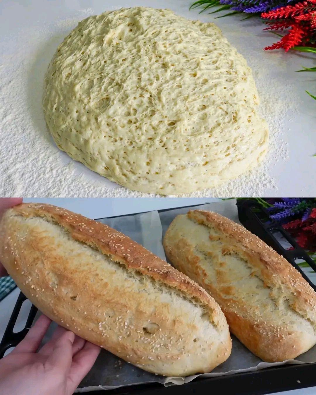 Soft and Fluffy Sesame Bread