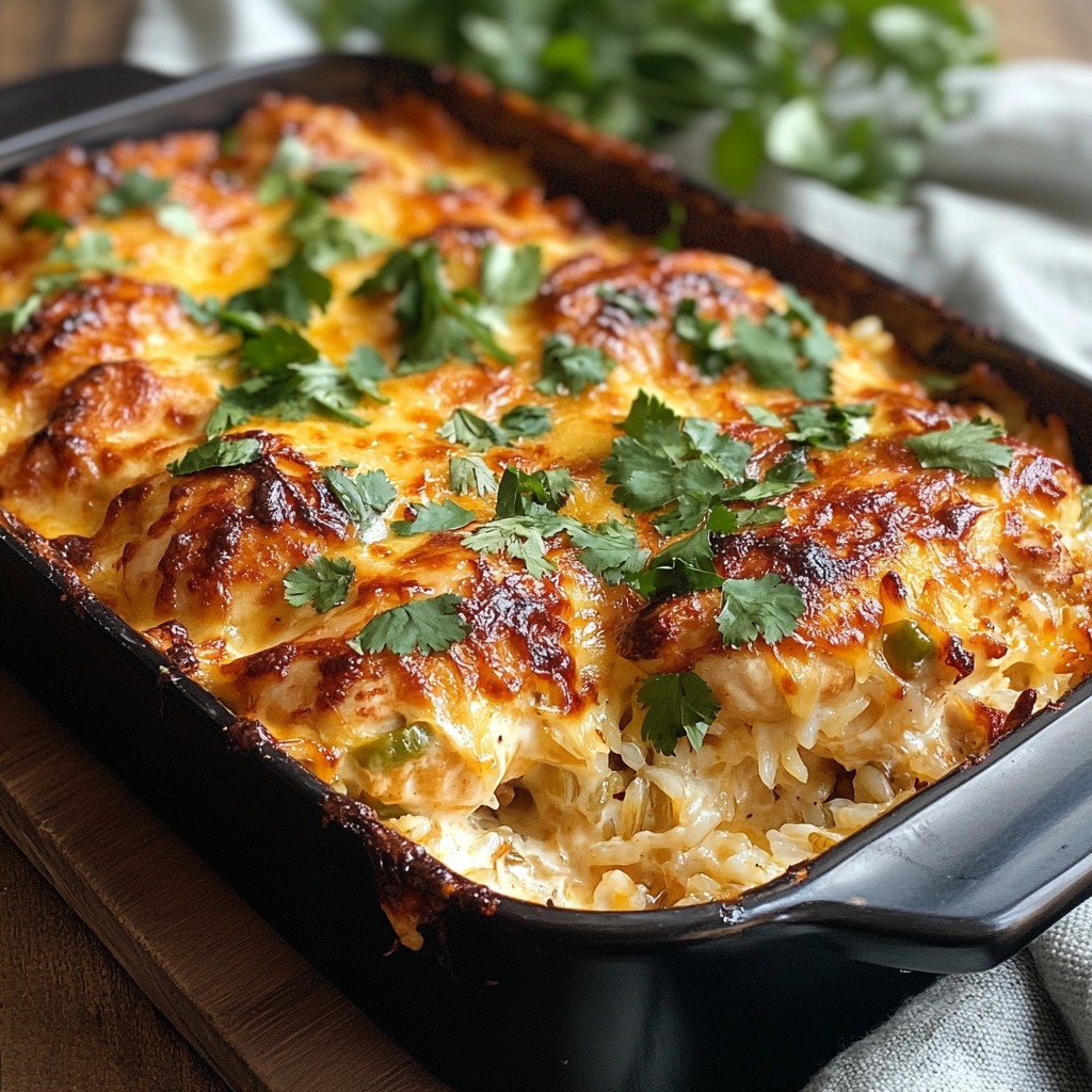 Chutney Mayo Chicken & Rice Bake