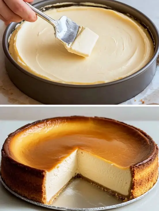 Crustless German Quark Cheesecake