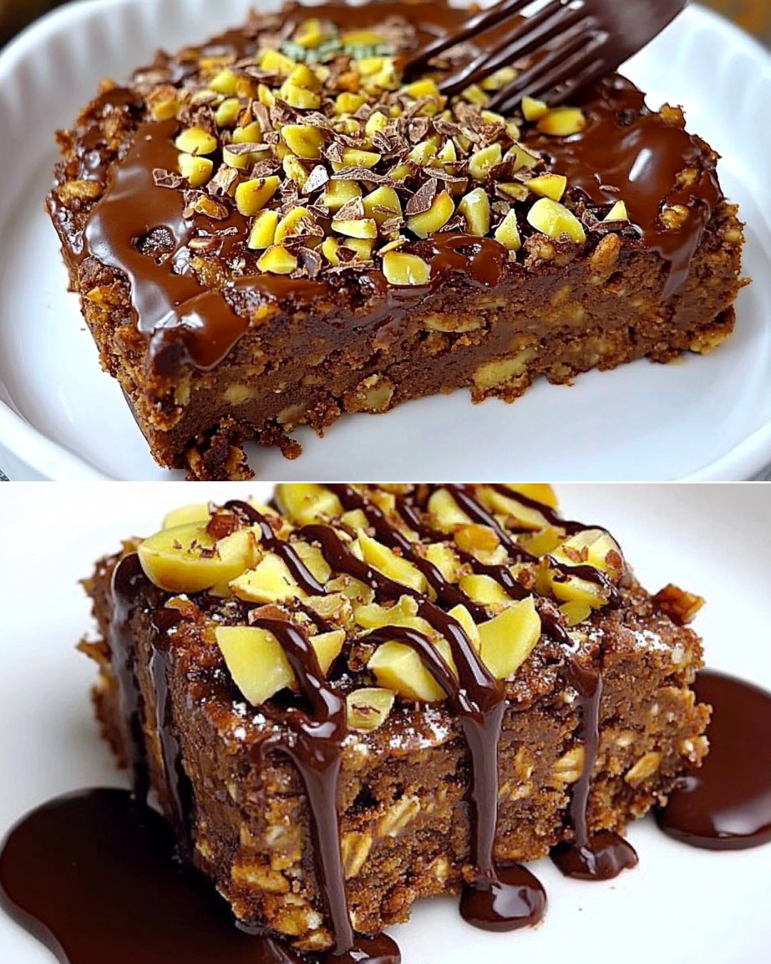 Healthy Chocolate Banana Oat Cake (No Added Sugar)