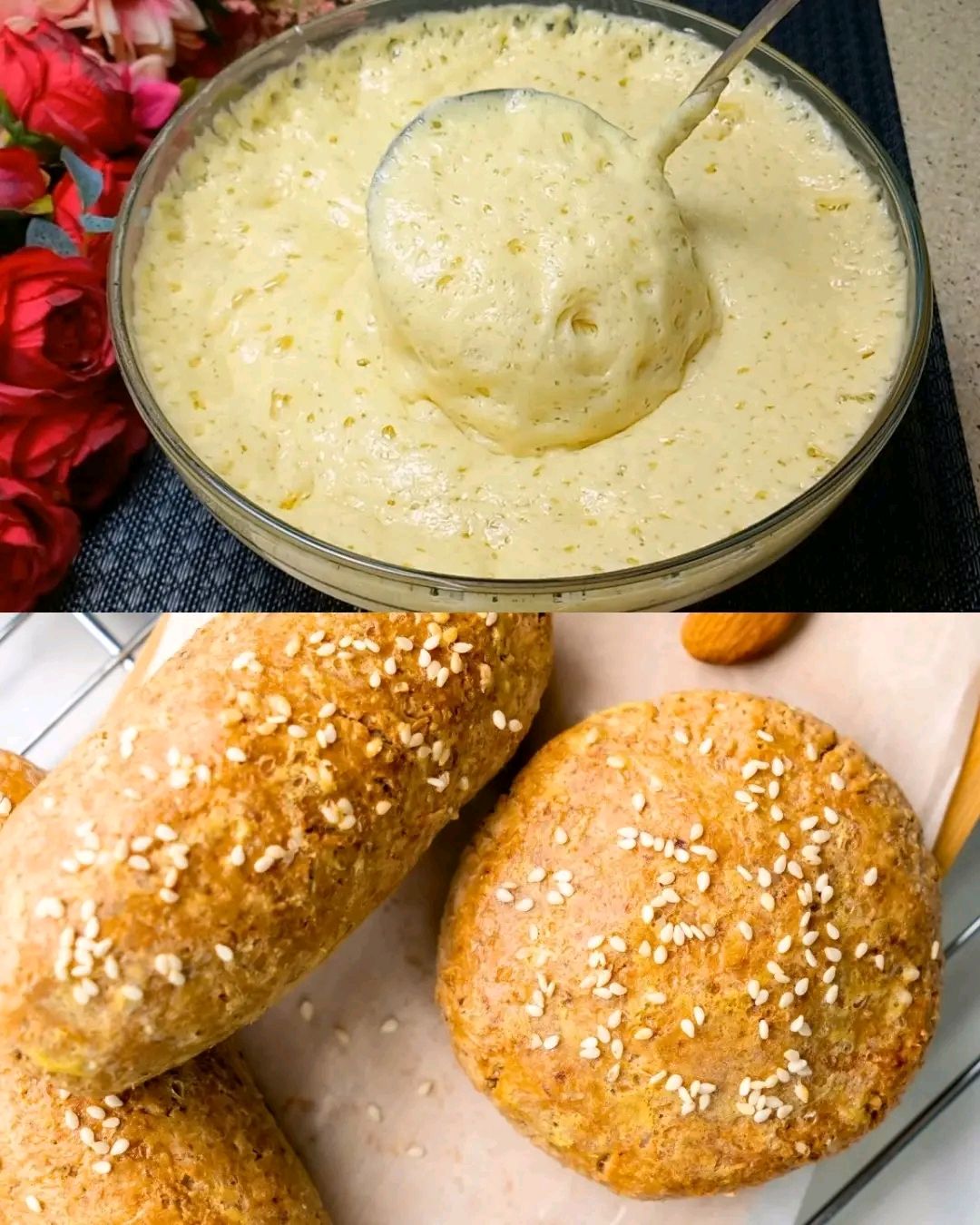 High-Protein Cottage Cheese Oat Bread Buns (Gluten-Free)