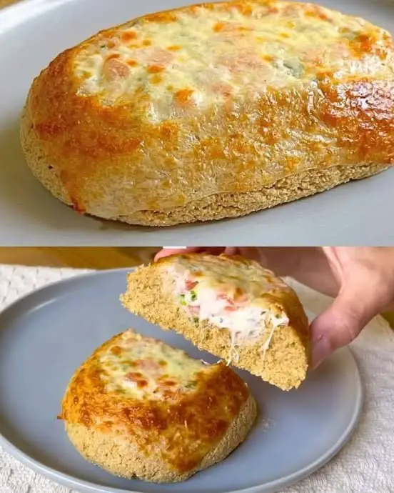 Low-Carb Chicken and Cheese Stuffed Bread