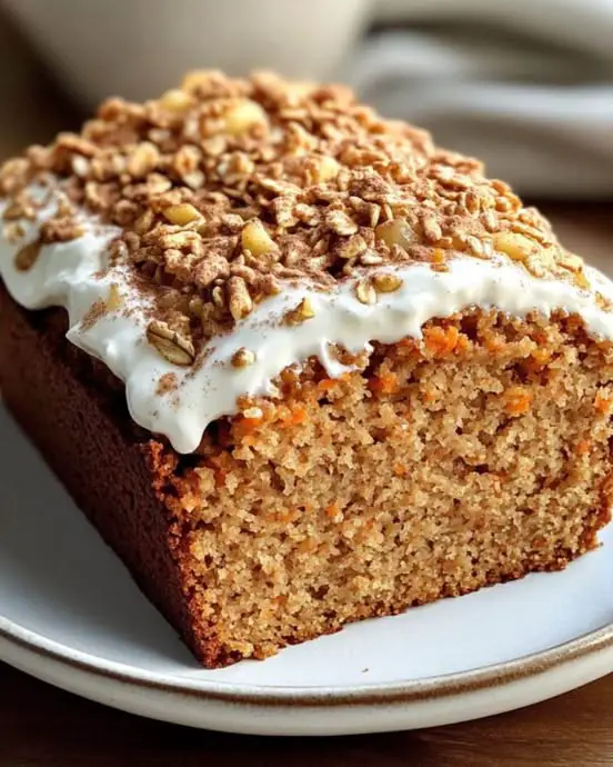 Wholesome Apple-Carrot Oatmeal Loaf