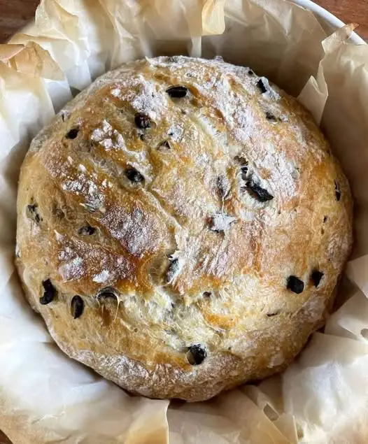 No-Knead Olive Artisan Bread