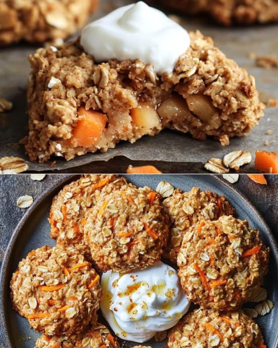 Wholesome Carrot-Apple Oatmeal Cookies