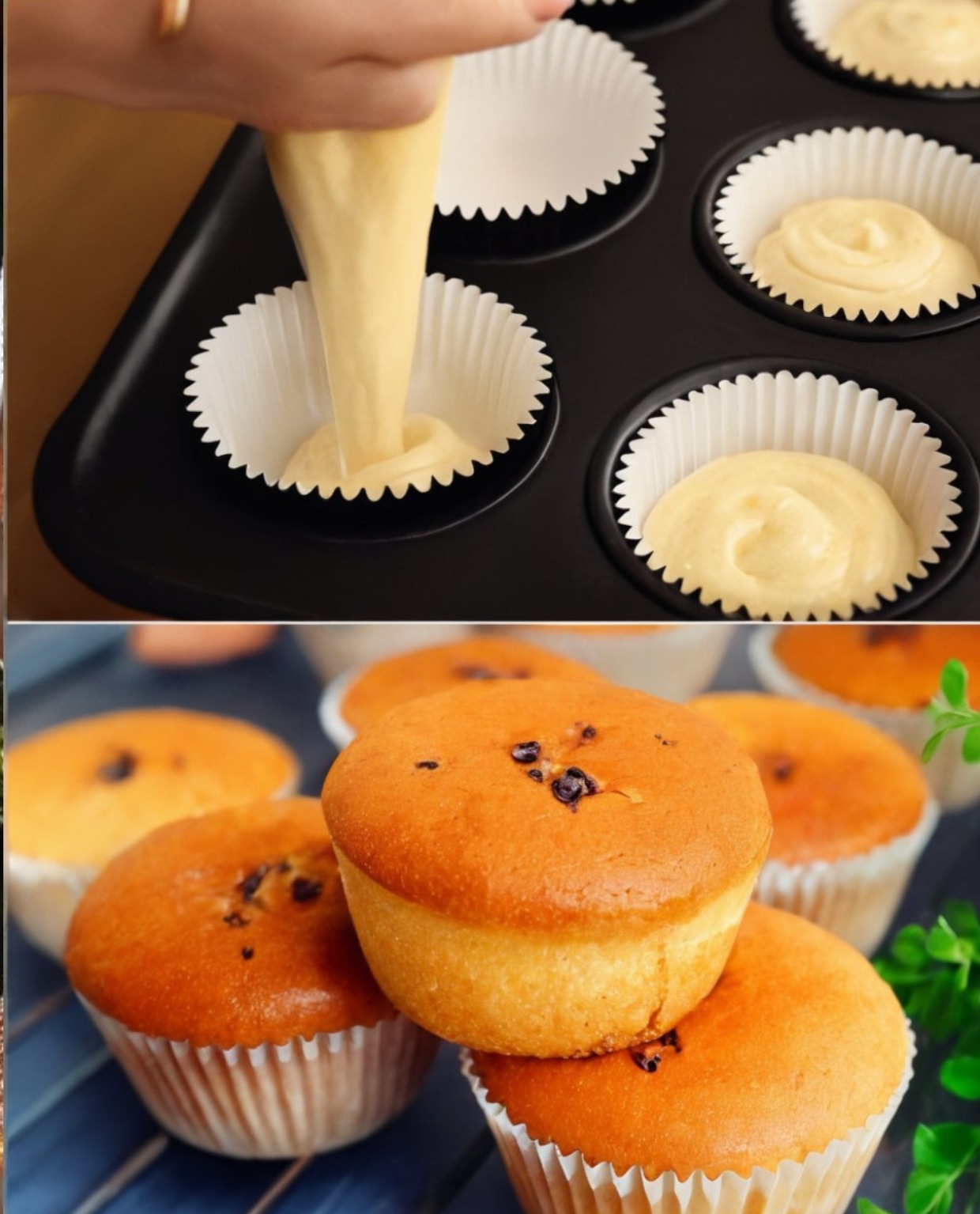 Fluffy Vanilla Cupcakes