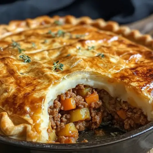 Minced Meat and Potato Pie