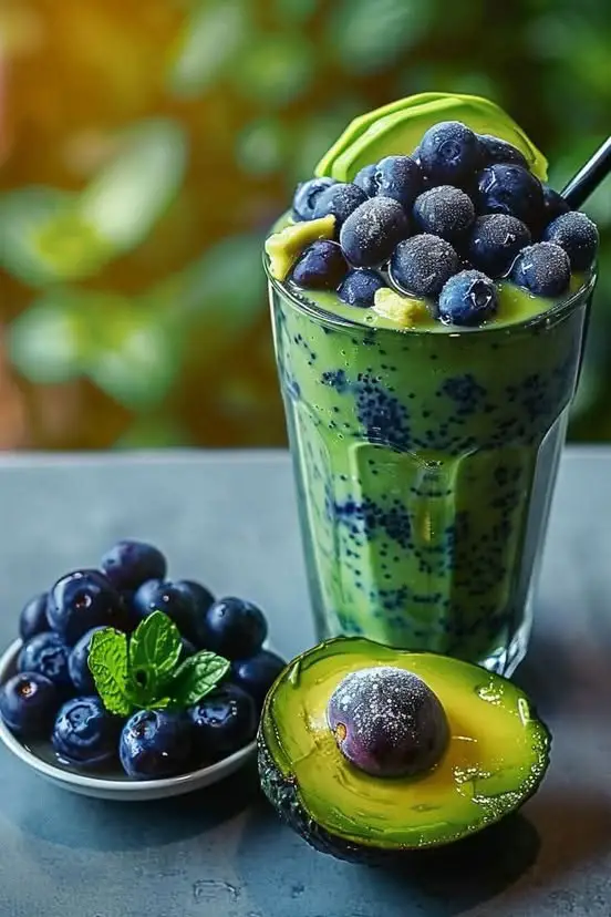 Avocado Blueberry Smoothie