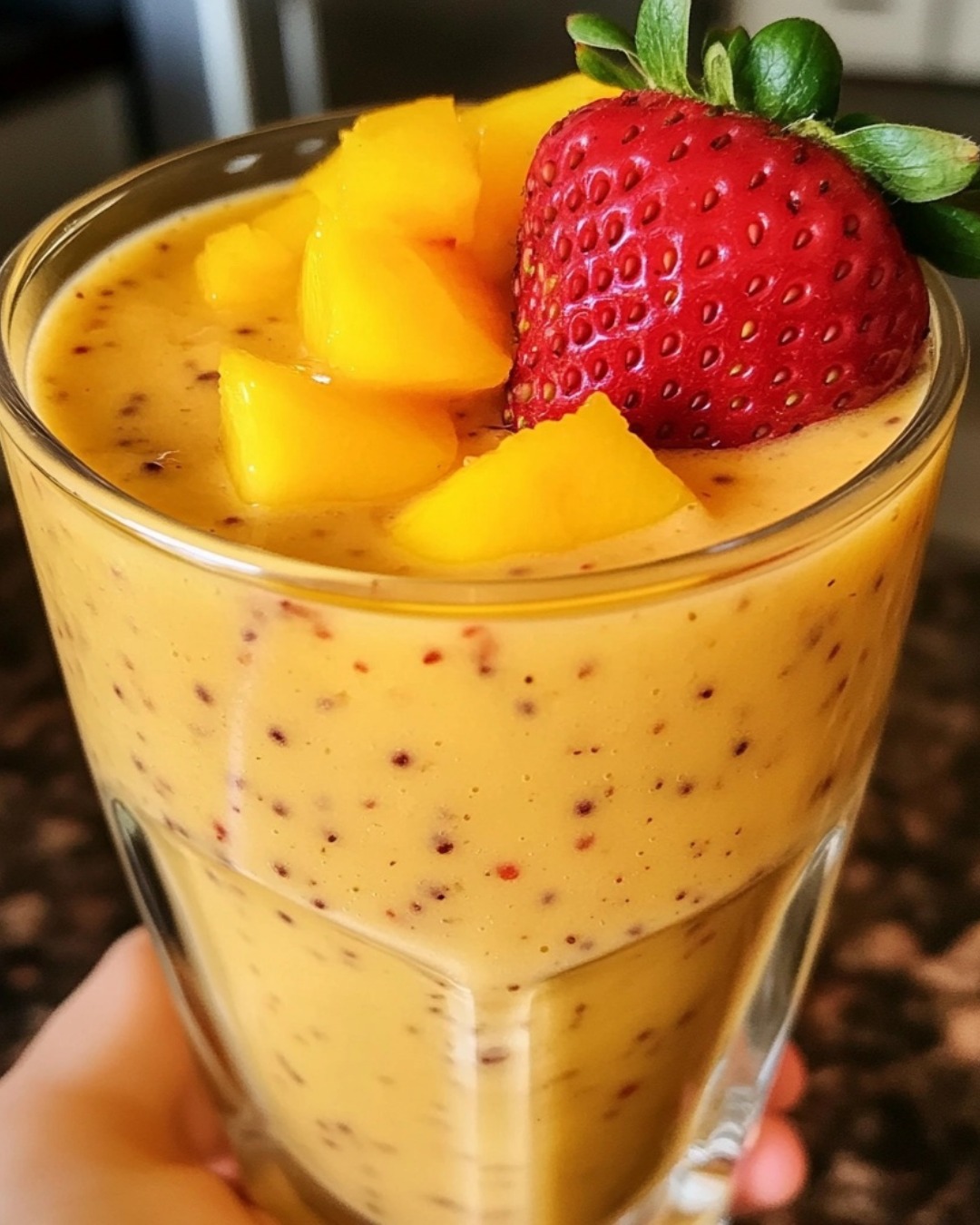 Tropical Strawberry Mango Smoothie