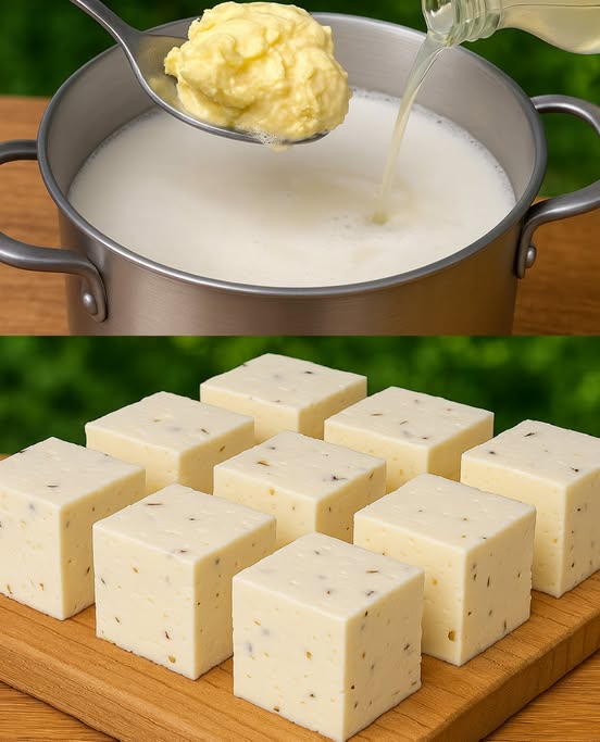 Homemade Vinegar Cheese with Herbs