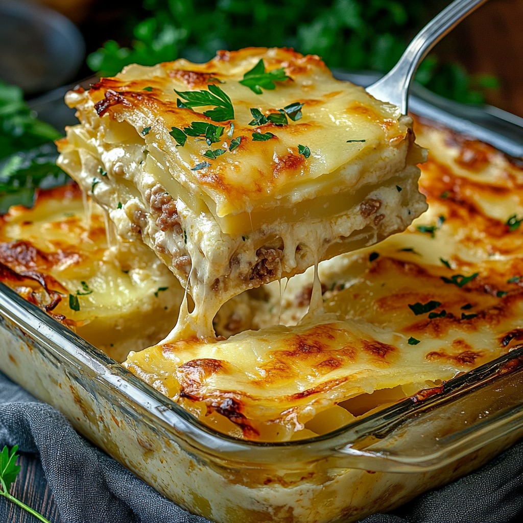 Potato, Meat, and Melting Béchamel Lasagna 1 493129484 122221725206083266 3255881615127844225 n