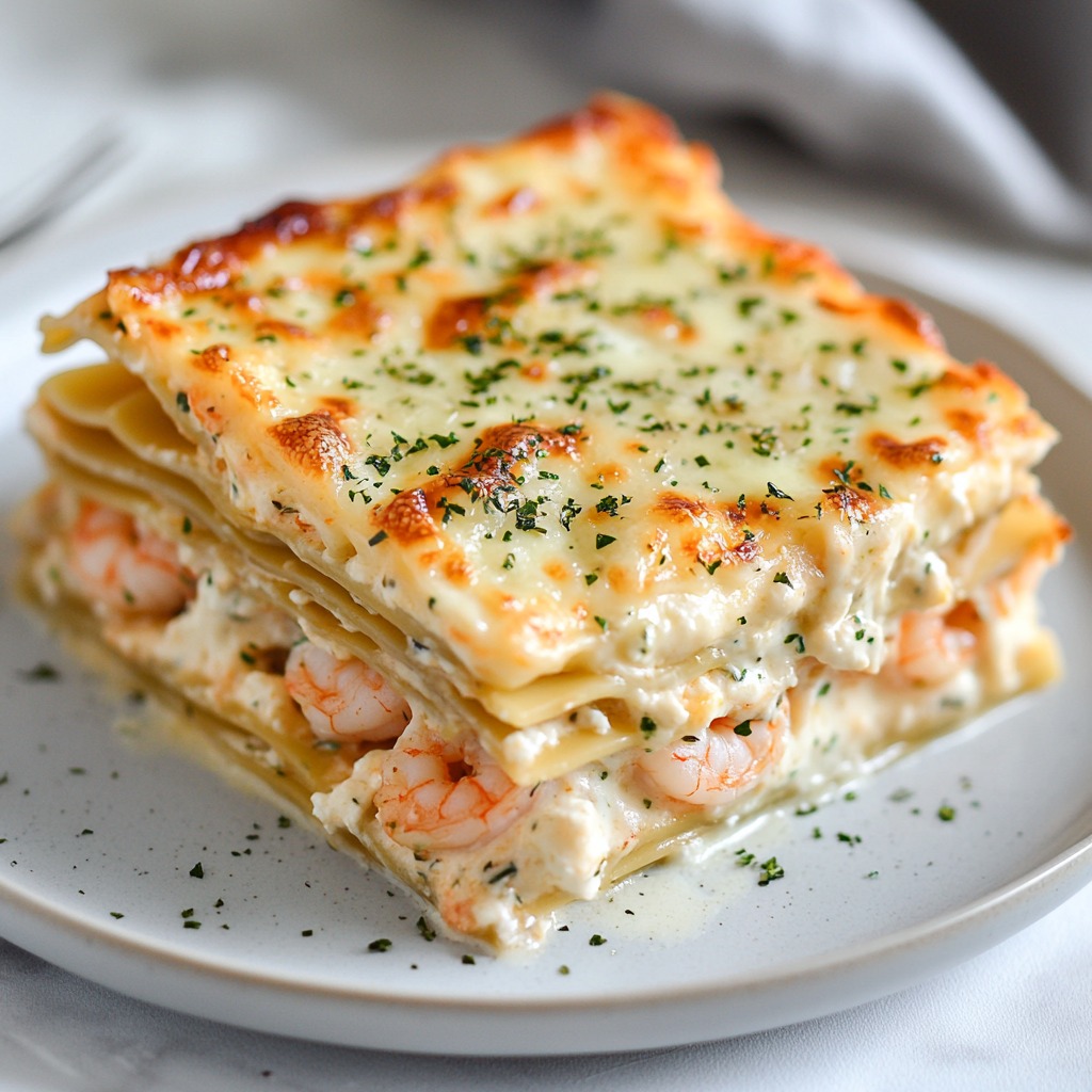 Shrimp Lasagna with White Sauce and Cheese 1 494355188 122218439630083266 8945318944653516943 n