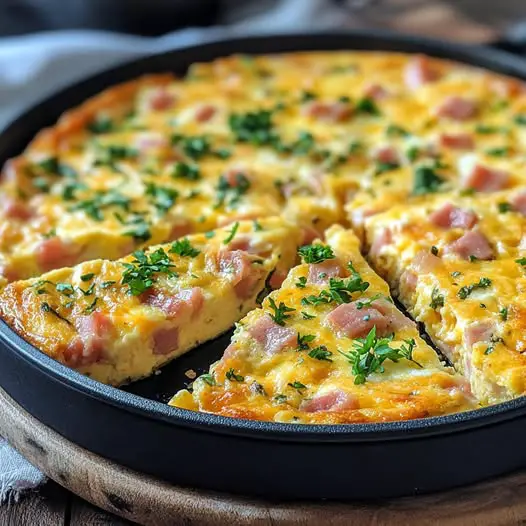 Ham and Cheese Frittata Recipe