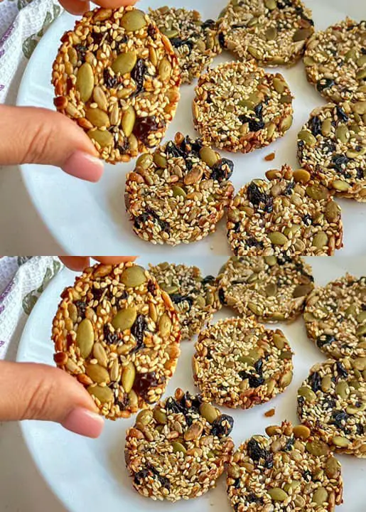 Just an apple and seeds! The perfect snack for energy and weight loss! Sugar free