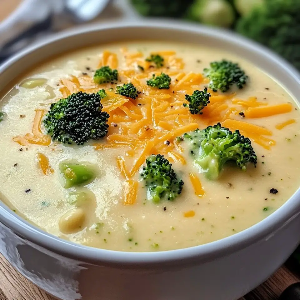 Creamy Broccoli and Cheddar Soup