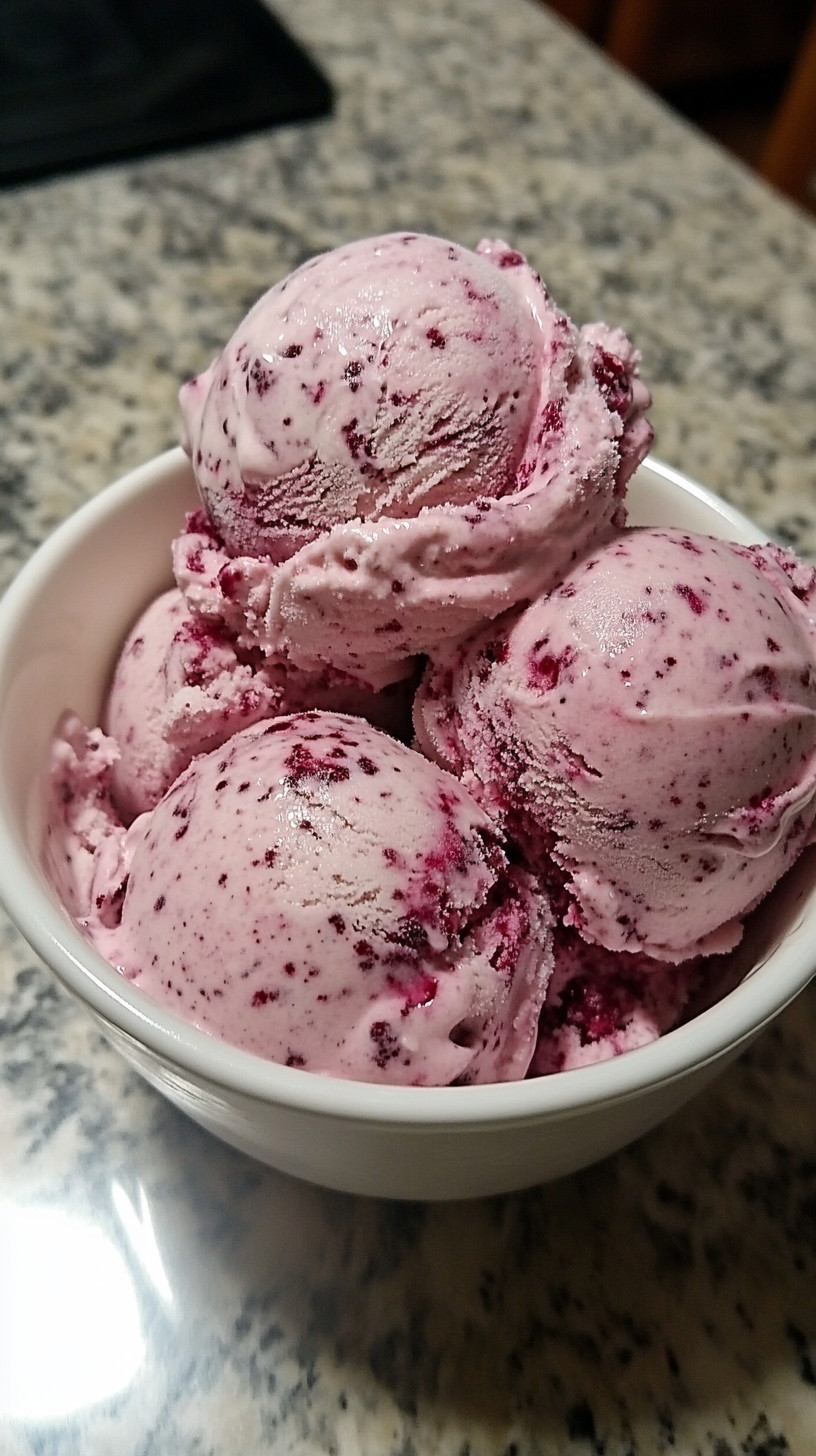Homemade Mulberry & Rosewater Ice Cream 1 495289367 122159127956434605 2320198075740220321 n