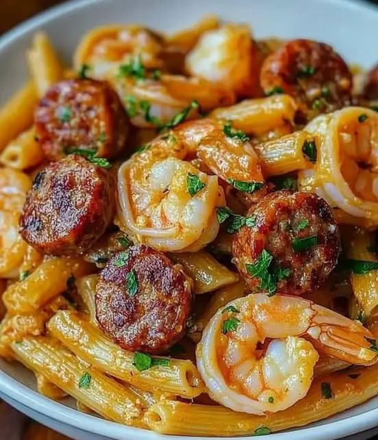 Shrimp and Turkey Sausage Pasta