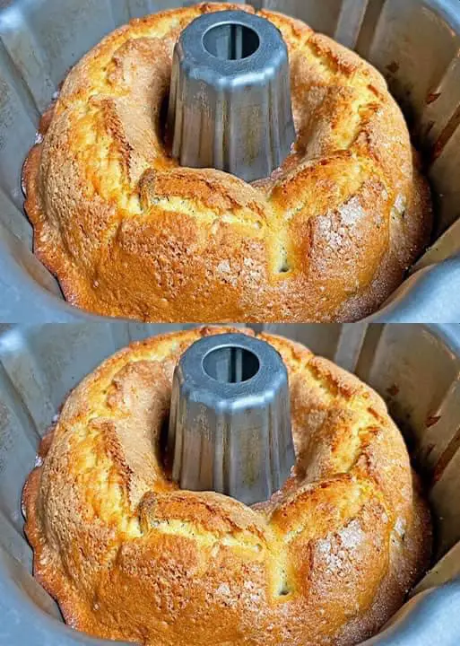 This recipe consists of a moist and fluffy lemon cake, very easy and delicious.