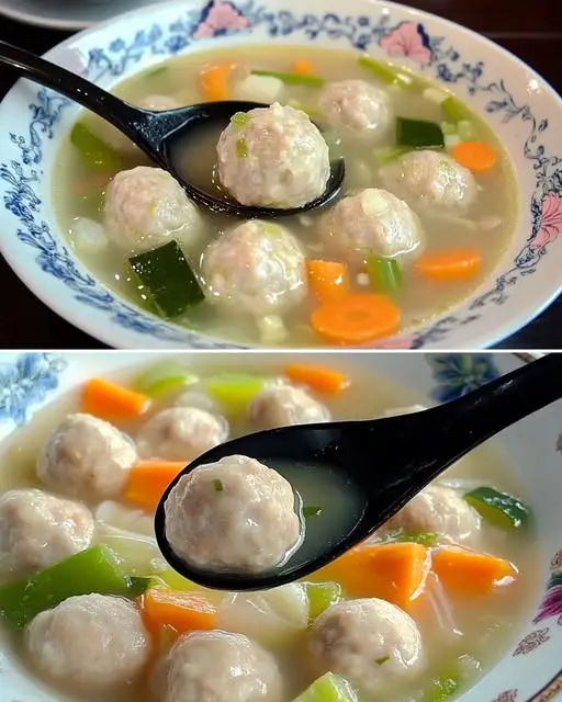 soul with this hearty Chicken Meatball Soup! Perfect for cozy evenings.