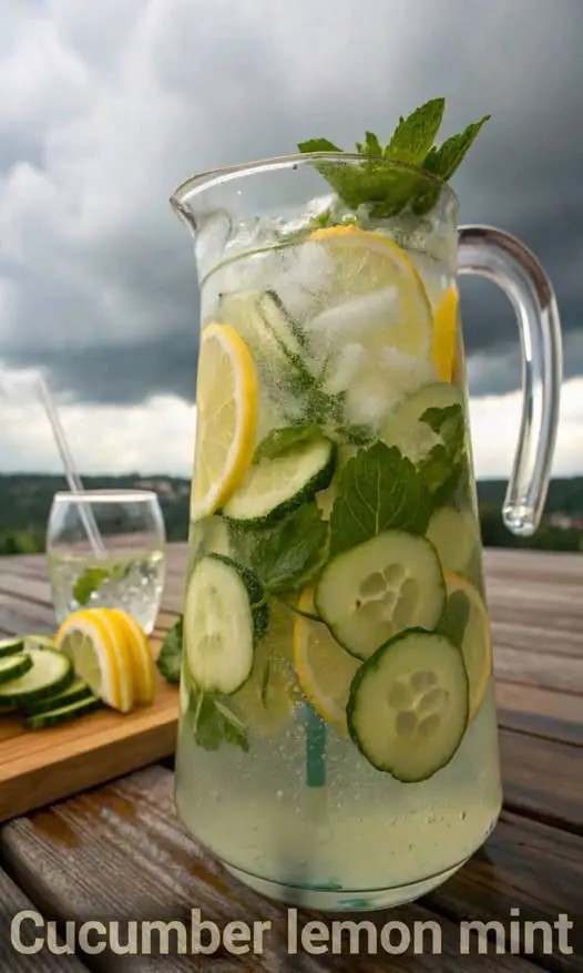 Cucumber Lemon Mint Infused Water