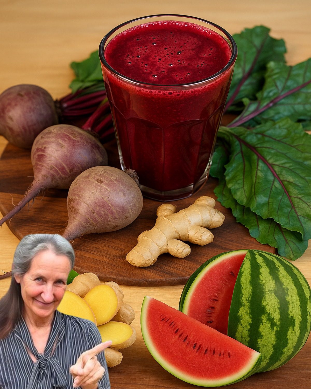 Beet, Ginger, Turmeric & Watermelon Juice
