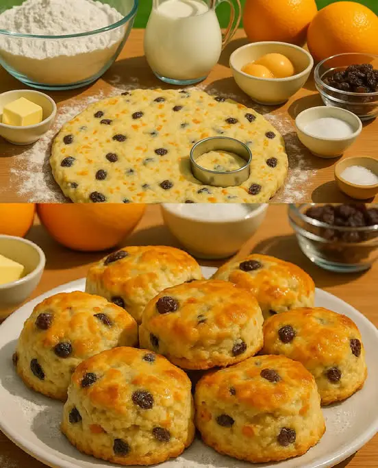 Orange Raisin Scones Recipe With Amasi And Orange Juice