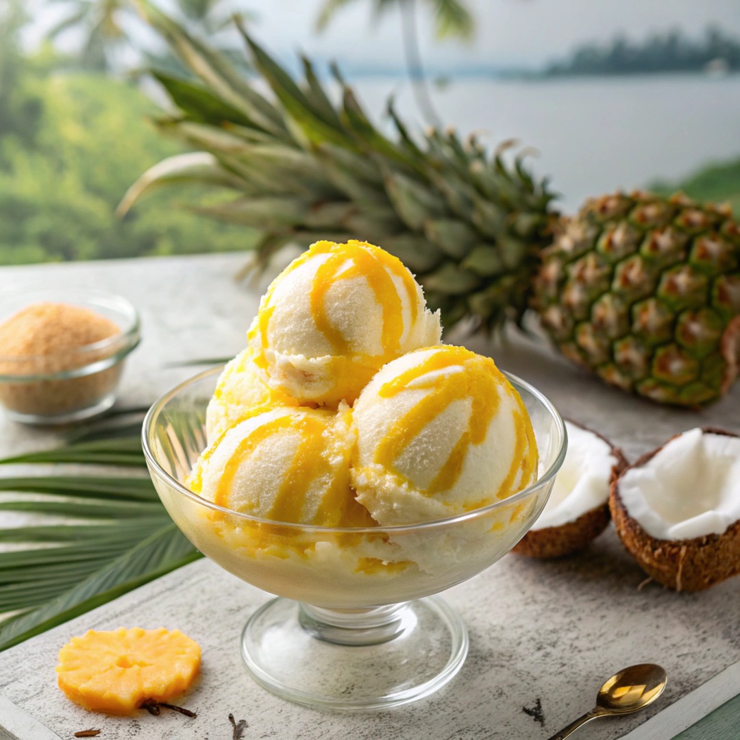Coconut Pineapple Sorbet