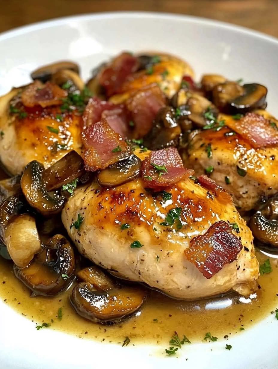 Chicken Strips with Mustard, Bacon, and Mushrooms 1 501047737 122224404242083266 2376068165758635579 n