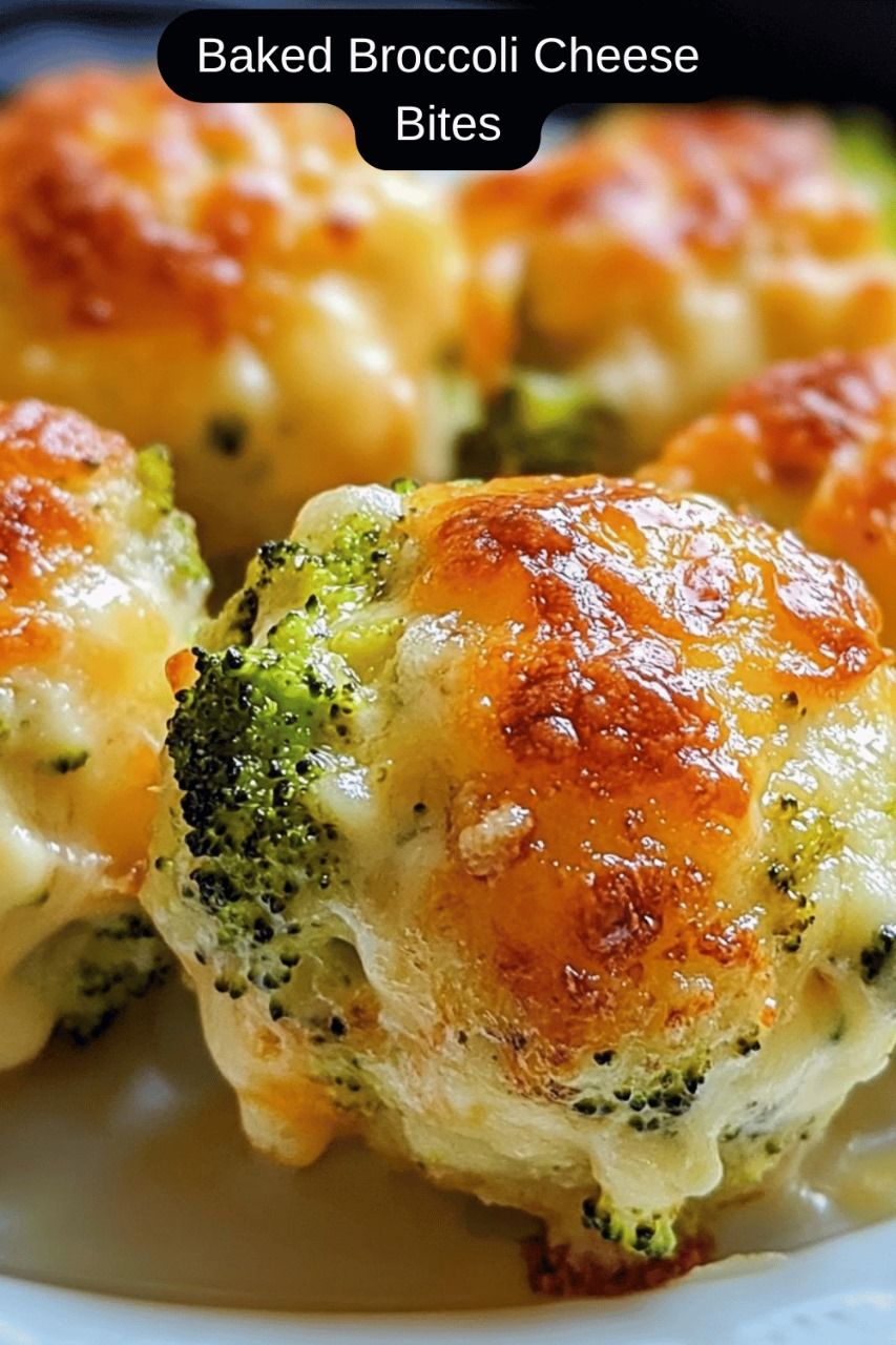 Baked Broccoli Cheese Bites!