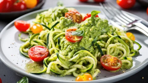 Zucchini Noodles with Pesto 480x270 1