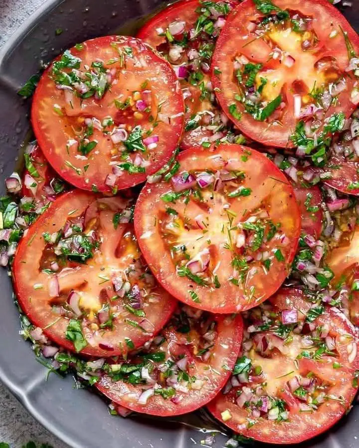 Delicious Marinated Tomato Salad 1 514264883 122196421532302905 974459096584427714 n