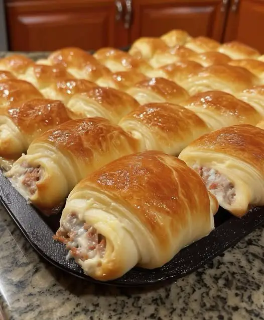 Flaky Sausage & Cheese Crescent Rolls