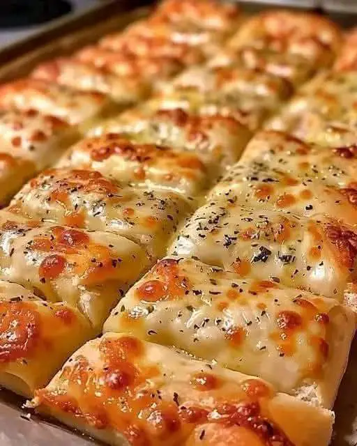 Homemade Cheesy Garlic Breadsticks Recipe