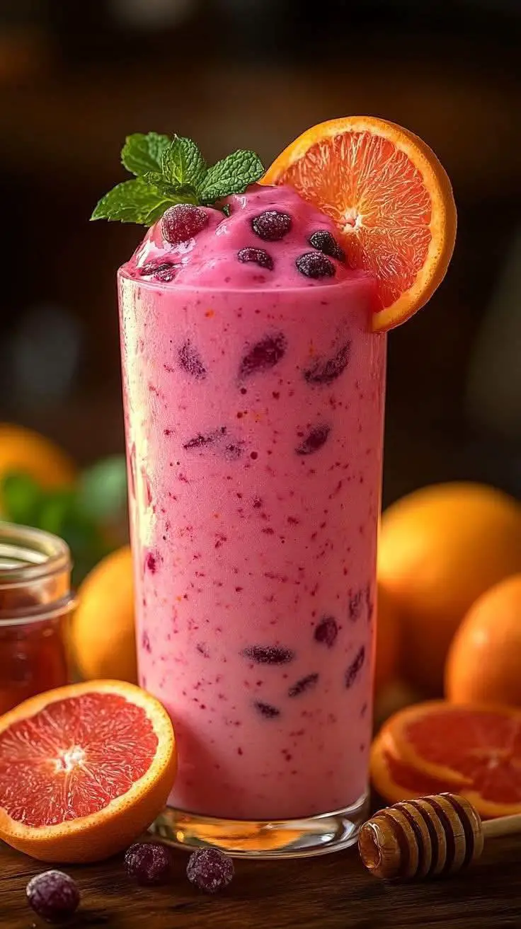 Cranberry Orange Honey Smoothie