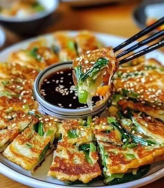 Crispy Vegetable Pancakes with Asian Dipping Sauce Recipe 1 520158037 122197608350302905 3346034405345962910 n