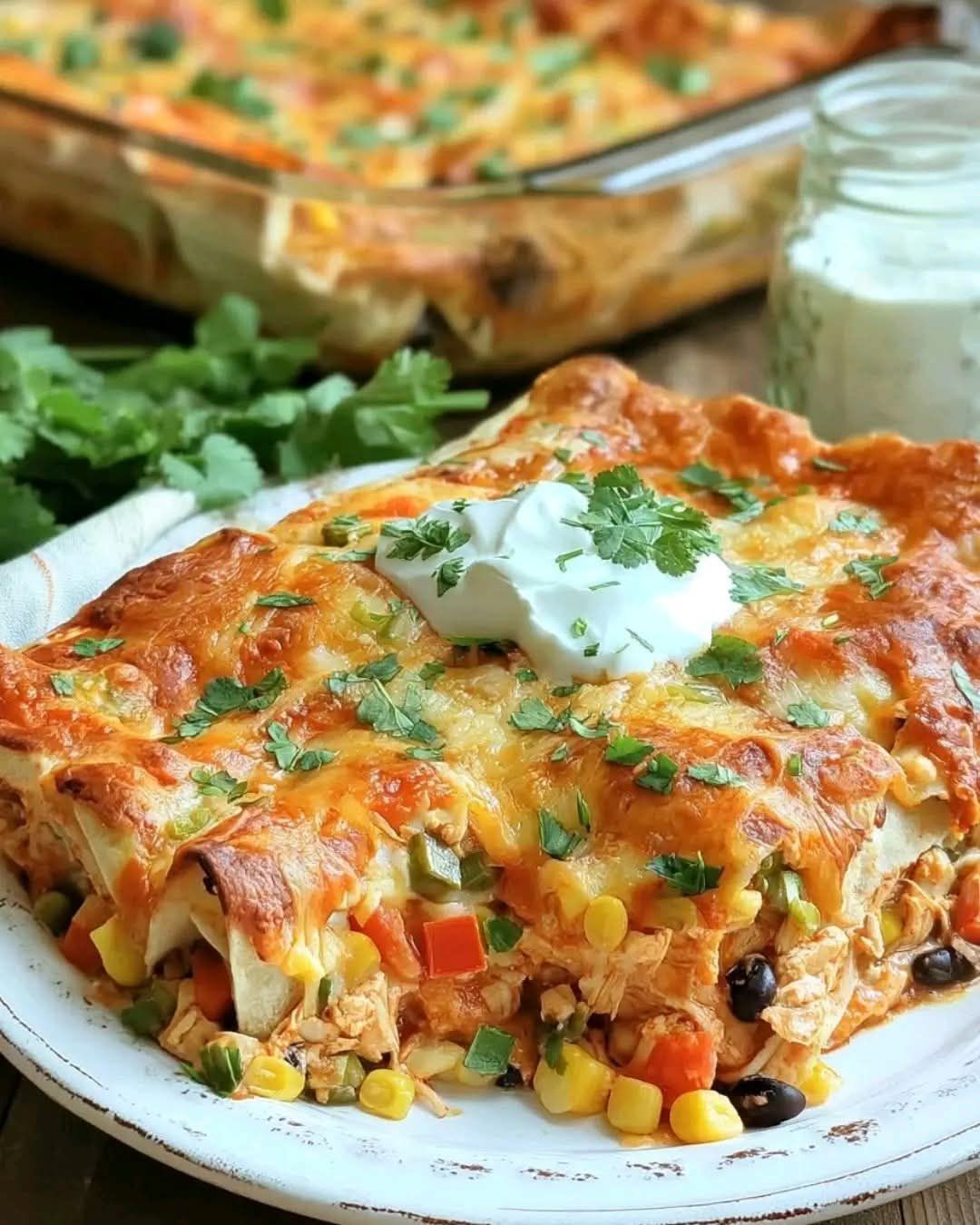 ️ Easy Chicken Burrito Enchilada Bake ️ 1 524850800 122198177312302905 3439057958352346418 n