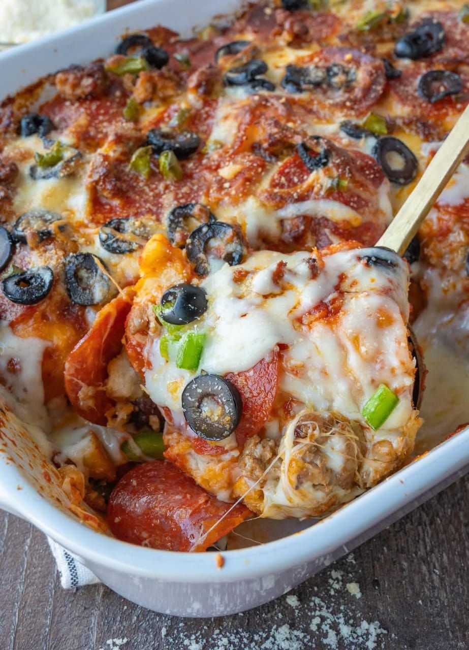 Mediterranean Bubble Up Pizza Bake