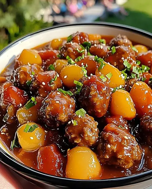 Sweet & Sour Meatballs – Easy & Delicious!